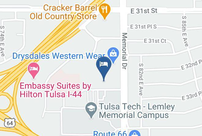 Tulsa - Comfort Suites Central I 44 Maps