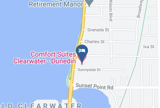 Pinellas - Comfort Suites Clearwater Dunedin Maps