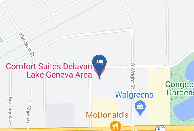 Walworth - Comfort Suites Delavan Lake Geneva Area Maps
