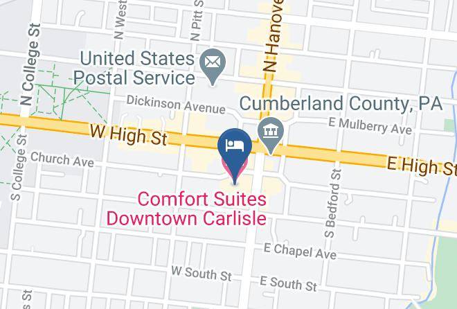Cumberland - Comfort Suites Downtown Carlisle Maps