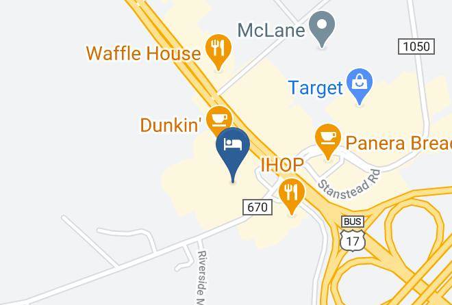 Comfort Suites Fredericksburg North Map