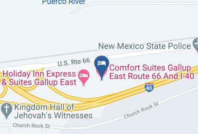 Mckinley - Comfort Suites Gallup East Route 66 And I 40 Maps
