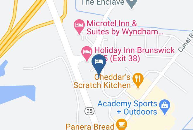 Comfort Suites Golden Isles Gateway Map