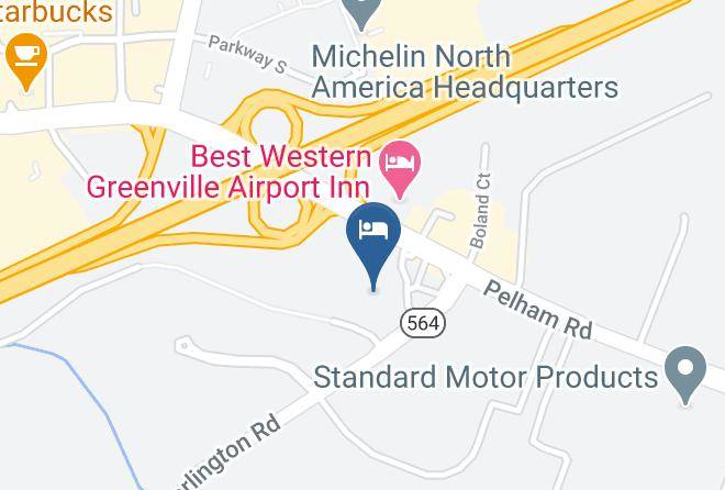 Comfort Suites Greenville Airport Map