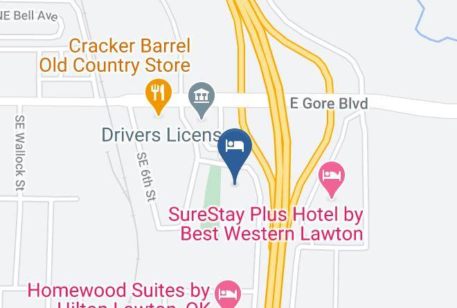 Comanche - Comfort Suites Lawton Near Fort Sill Maps