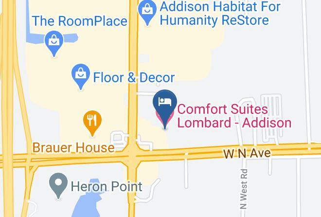 Dupage - Comfort Suites Lombard Addison Maps