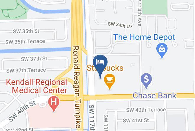 Miami Dade - Comfort Suites Miami Kendall Maps