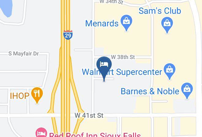 Comfort Suites Sioux Falls Map