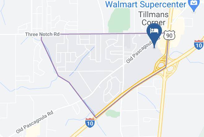 Mobile - Comfort Suites Mobile West Tillmans Corner Maps
