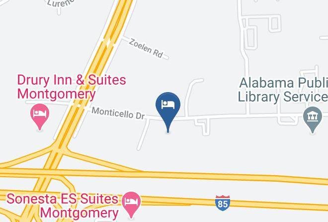 Montgomery - Comfort Suites Montgomery East Monticello Dr Maps