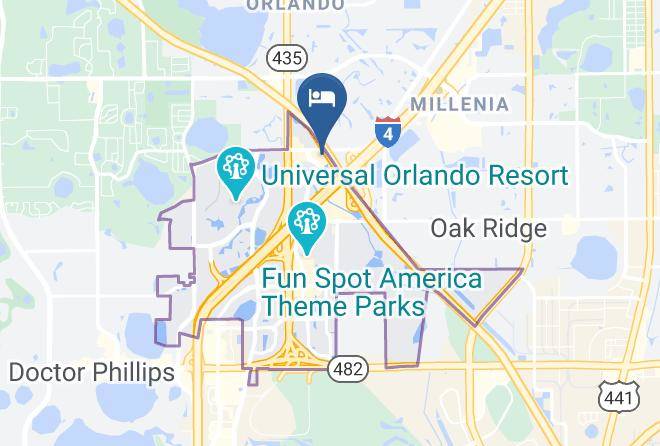 Comfort Suites Near Universal Orlando Resort Map