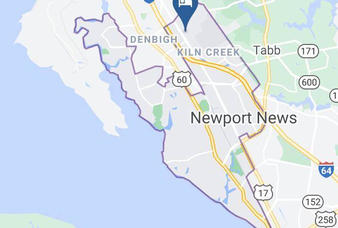 Newport News City - Comfort Suites Newport News Airport Maps