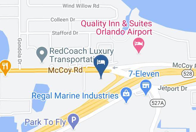 Orange - Comfort Suites Orlando Airport Maps
