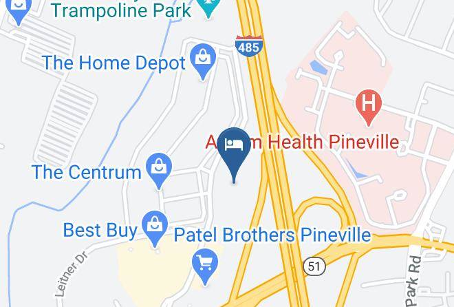 Mecklenburg - Comfort Suites Pineville Ballantyne Area Maps