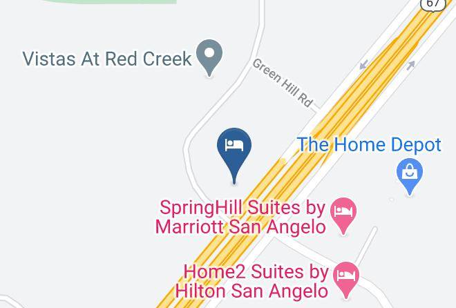 Tom Green - Comfort Suites San Angelo Near University Maps