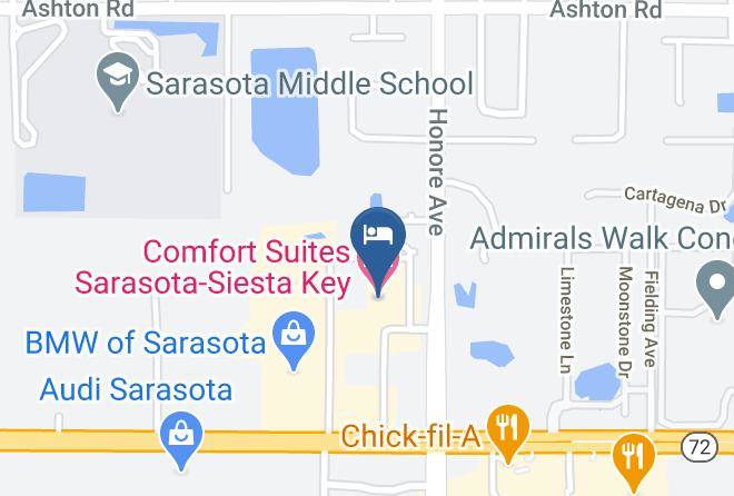 Sarasota - Comfort Suites Sarasota Siesta Key Maps