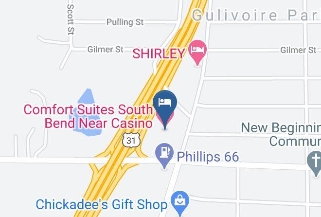 St Joseph - Comfort Suites South Bend Near Casino Maps