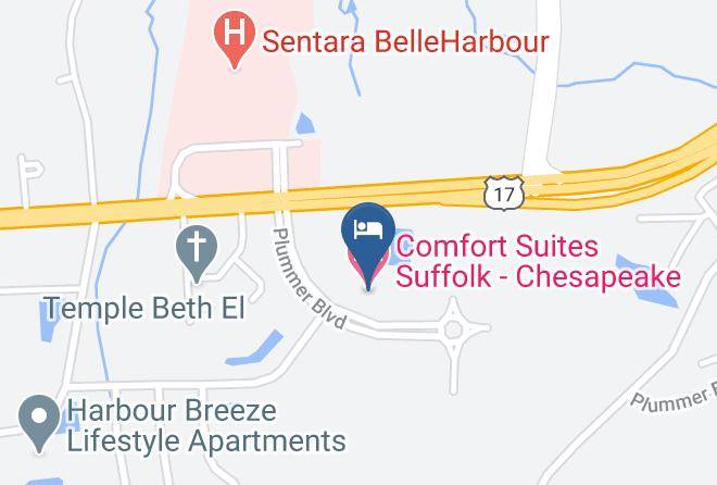 Suffolk City - Comfort Suites Suffolk Chesapeake Maps