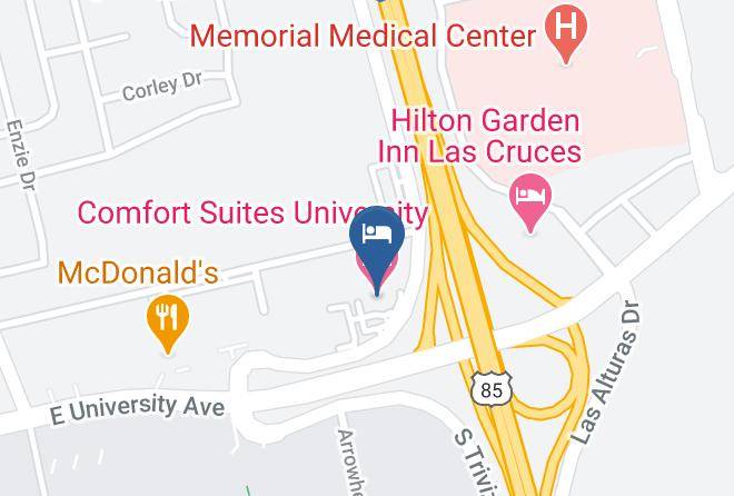 Dona Ana - Comfort Suites University Maps