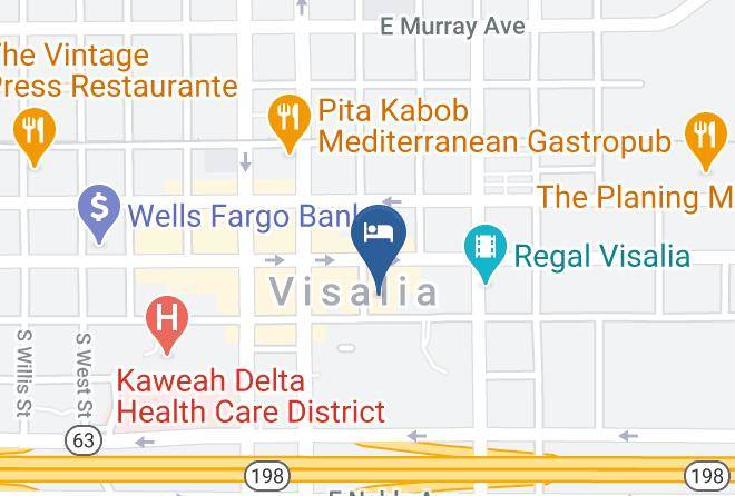 Tulare - Comfort Suites Visalia Convention Center Maps