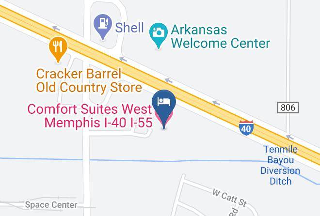 Crittenden - Comfort Suites West Memphis I 40 I 55 Maps