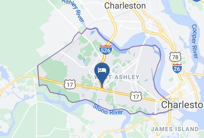 Charleston - Comfort Suites West Of The Ashley Maps