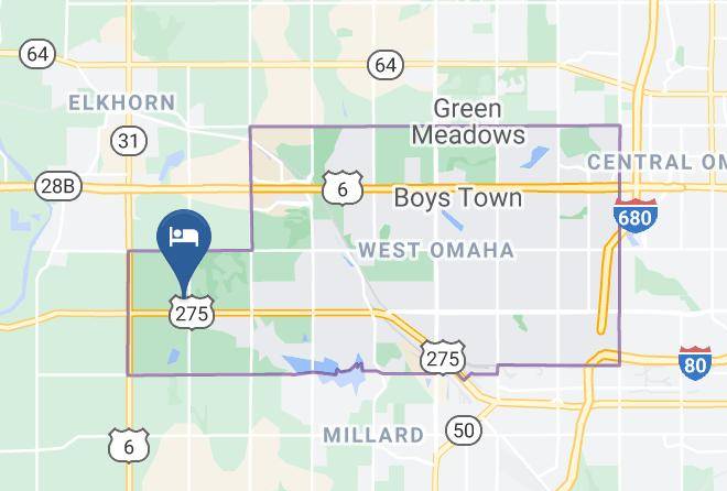 Comfort Suites West Omaha Map