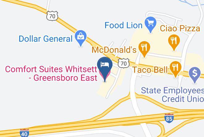 Guilford - Comfort Suites Whitsett Greensboro East Maps