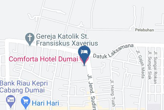 Kota Dumai - Comforta Hotel Dumai Maps