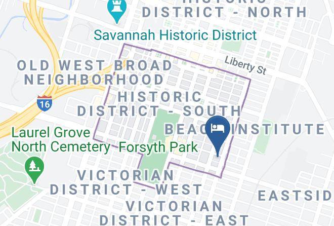Chatham - Comfortable Escape In Historic Downtown Savannah Maps