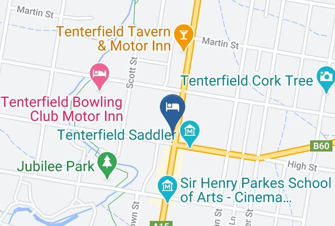 Tenterfield - Commercial Boutique Hotel Maps