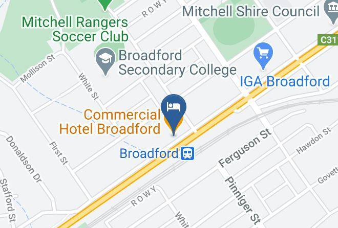 Mitchell - Commercial Hotel Broadford Maps