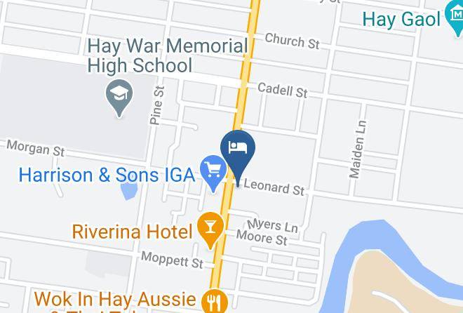 Hay - Commercial Hotel Hay Maps