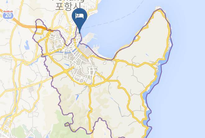 Namgupohangsi - Commodore Hotel Pohang Maps