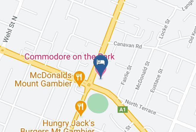 Mount Gambier - Commodore On The Park Maps