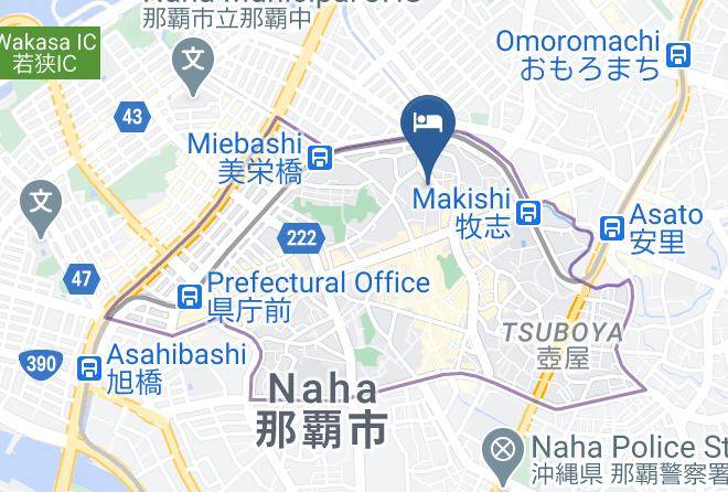 Naha City - Communityspa Naha Central Hotel Maps