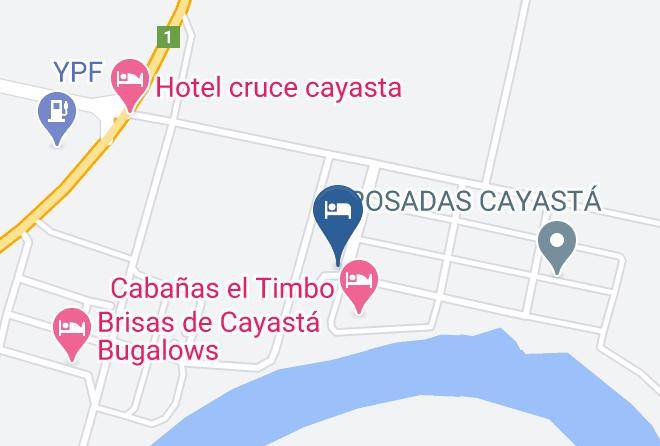 Helvecia - Complejo Cabanas Cayasta Maps
