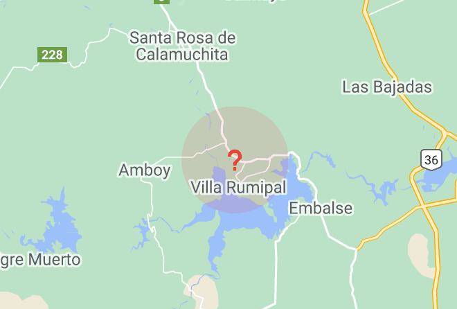 Calamuchita Department - Complejo Caramelo Maps