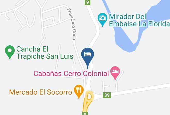 Coronel Pringles Department - Complejo De Cabanas Cerros Azules Maps