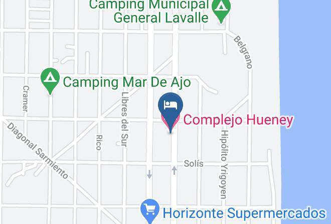 Mar Del Tuyu - Complejo Hueney Maps