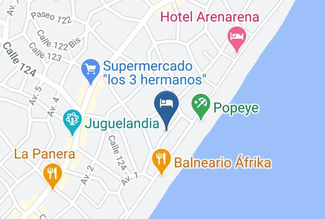 Villa Gesell - Complejo Isotta Maps