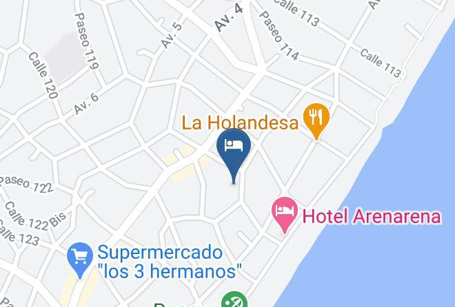 Villa Gesell - Complejo Le Tre Rondini Maps