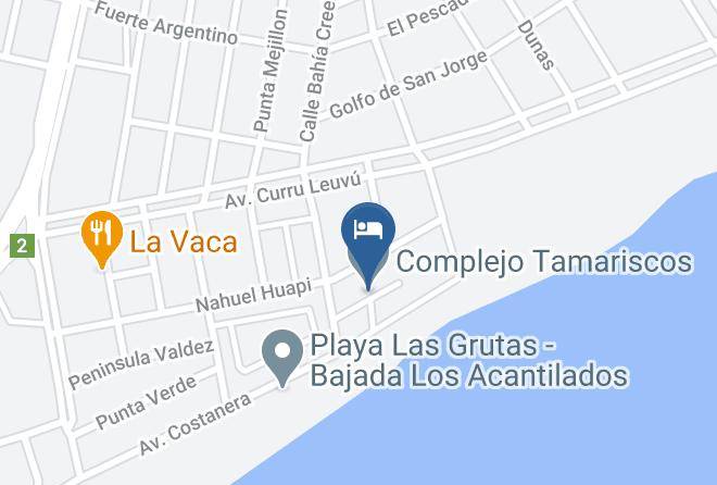 San Antonio Oeste - Complejo Tamariscos Maps