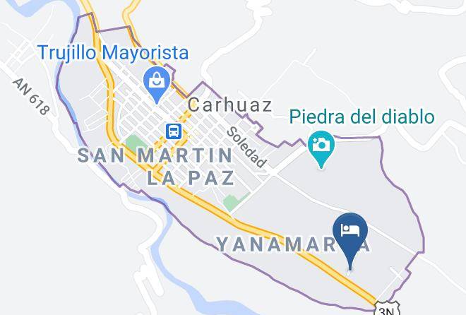 Complejo Turistico Carhuaz Map