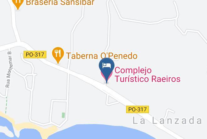 Pontevedra - Complejo Turistico Raeiros Maps