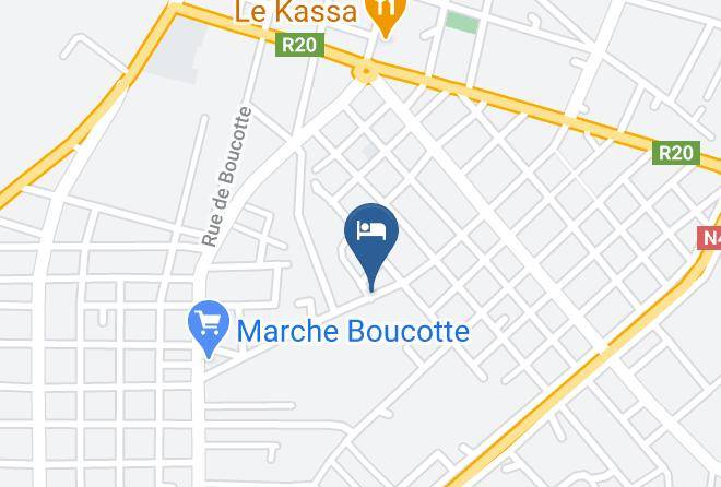 Complexe Baobab Hotel Ziguinchor Map