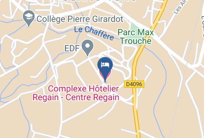Complexe Hotelier Regain Centre Regain Map