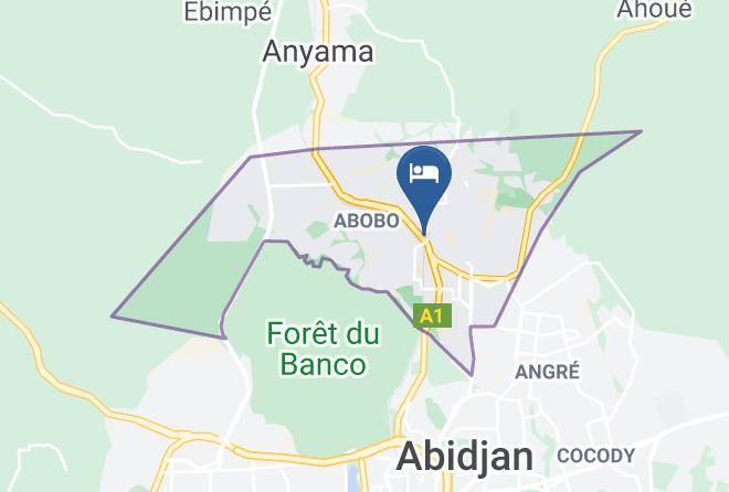 Abidjan - Complexe Hotelier Rond Point Maps
