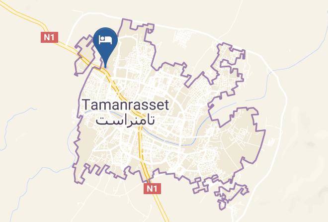 Tamanrasset - Complexe Tourisque Bois Petrifie Maps
