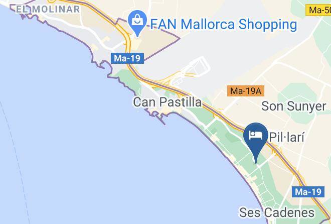 Baleares - Cook's Club Palma Beach Maps